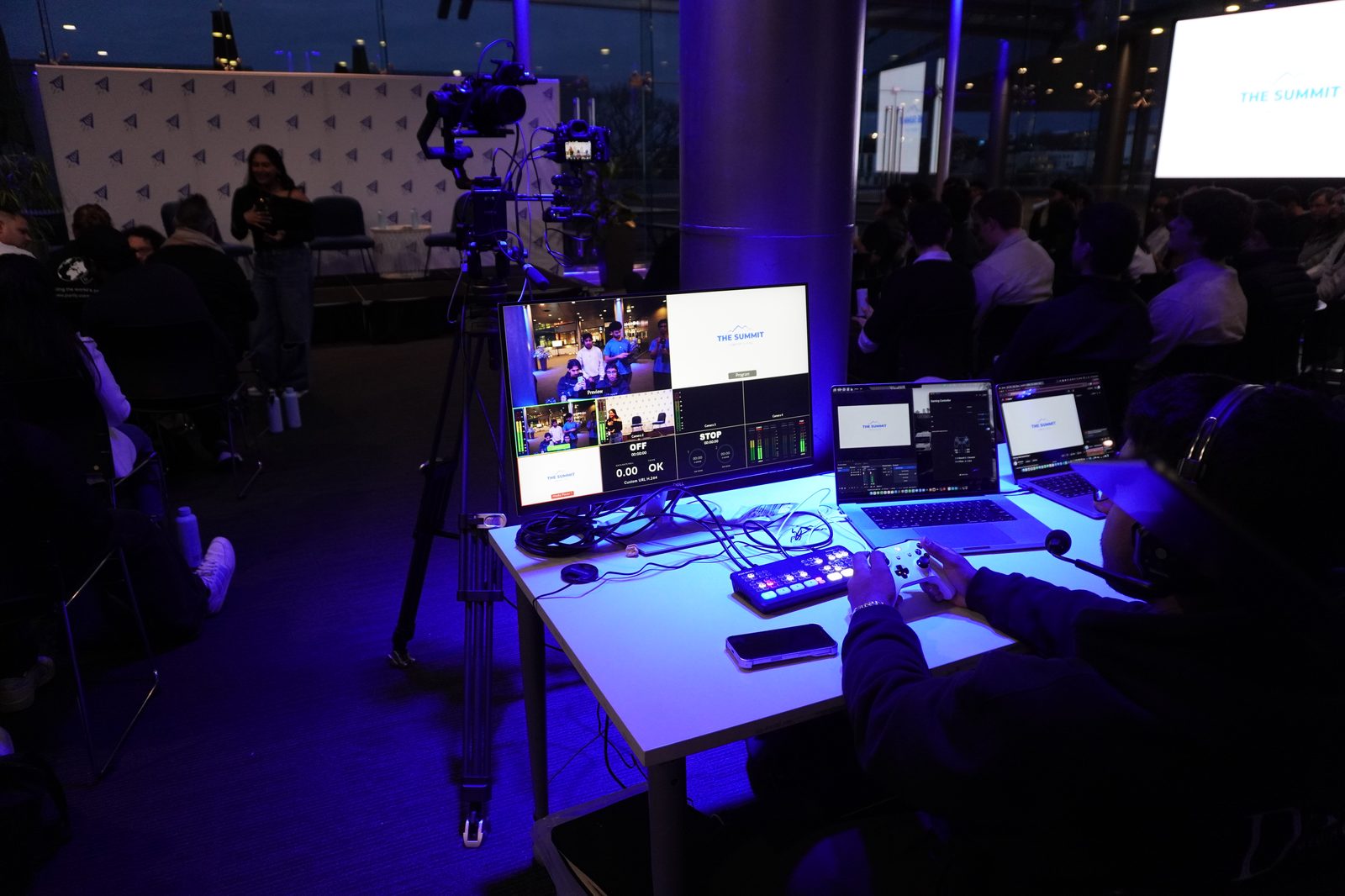 The livestream control desk